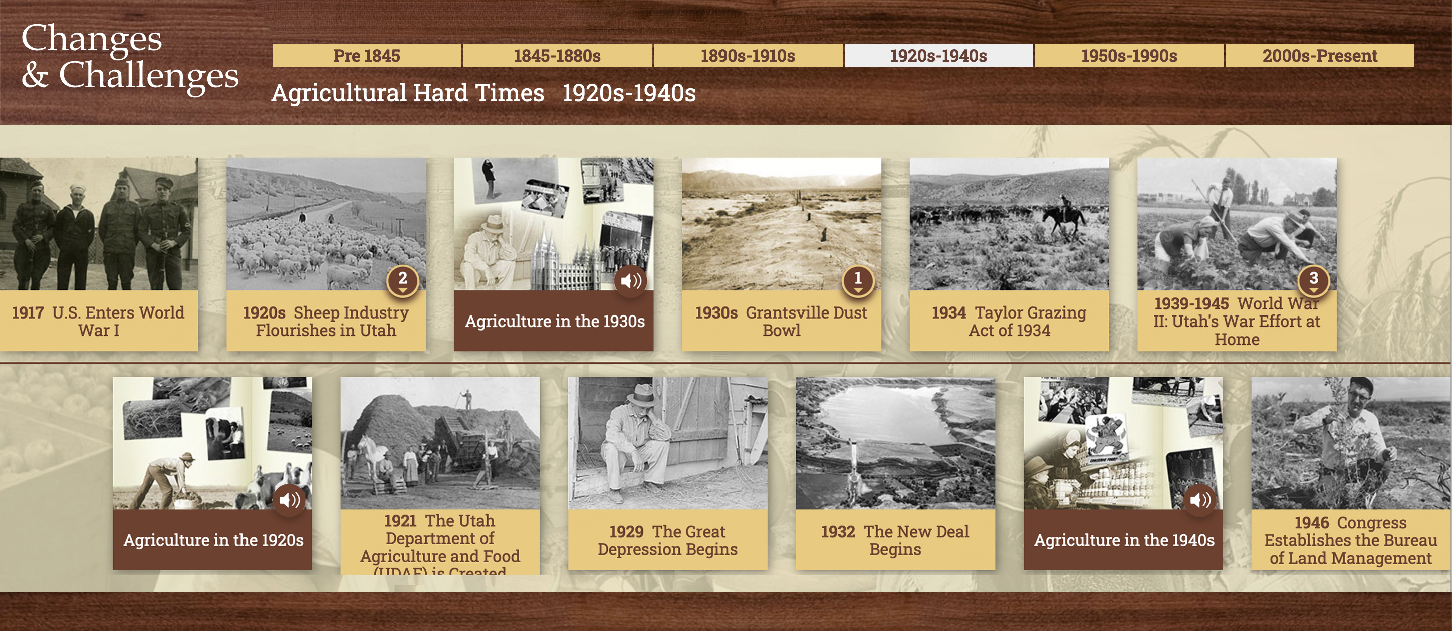1920s-1930s: Agricultural Hard Times and The Great Depression
